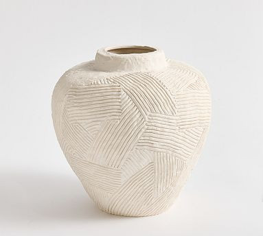 Textured Earthenware Vase | Pottery Barn (US)