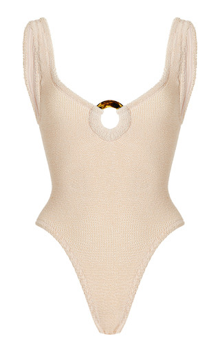 Celine Seersucker One-Piece Swimsuit | Moda Operandi (Global)