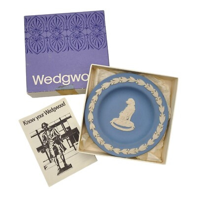 Wedgwood Blue Jasperware Guide Dogs for Blind Small Round Trinket Dish w/ Box  | eBay | eBay US