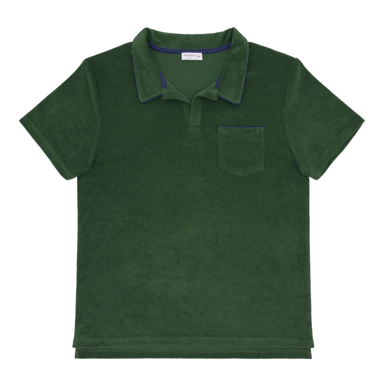 mens evergreen french terry polo | Minnow