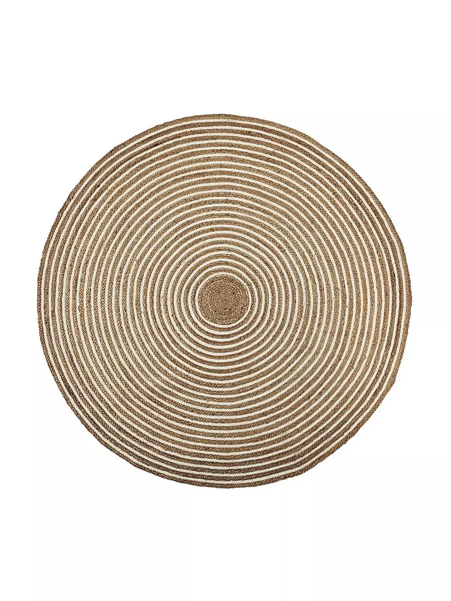 Round Cotton & Jute Rug | Serena and Lily