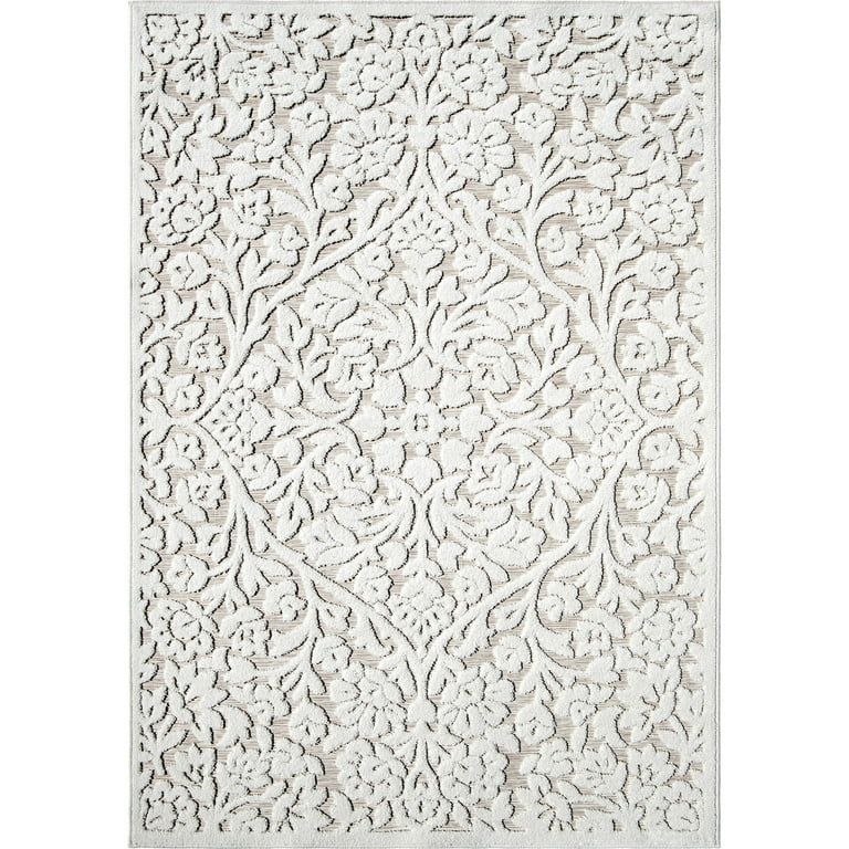 My Texas House Rosalie, Transitional, Floral, Woven Area Rug, 7'9" x 10'10" | Walmart (US)