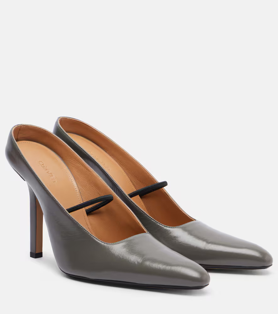 Calvin Klein Collection Suki leather pumps | Mytheresa (US/CA)