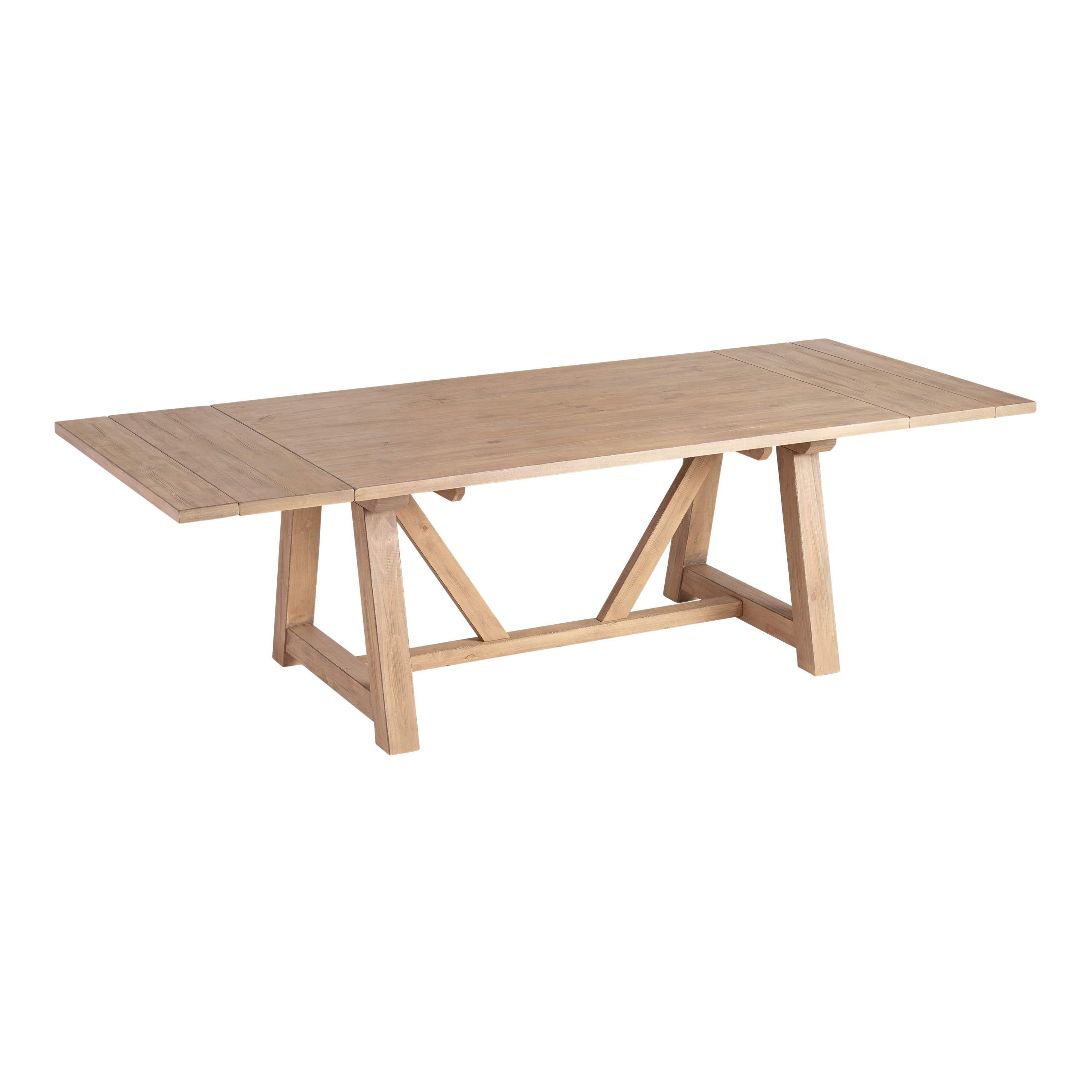 Leona Wood Farmhouse Extension Dining Table | World Market