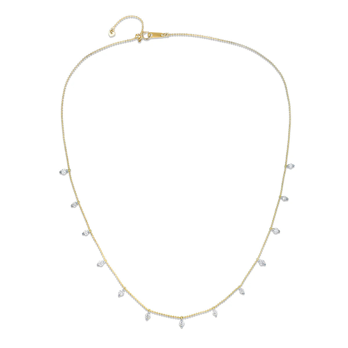 Vivara Lab Diamond Necklace 1.00ct H/SI in 9K Yellow Gold | The Diamond Store