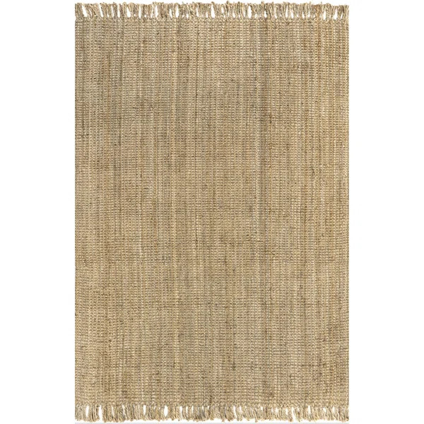 Isalena Handmade Flatweave Farmhouse Jute Area Rug in Natural | Wayfair North America