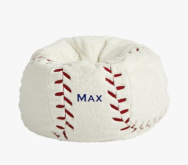 Anywhere Beanbag™, Sherpa Baseball | Pottery Barn Kids