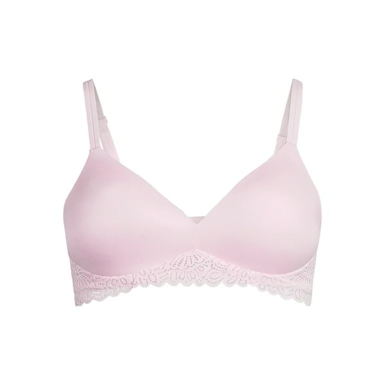 No Boundaries Women's Light Lift Wirefree Lace Bra, Sizes S-XXXL | Walmart (US)