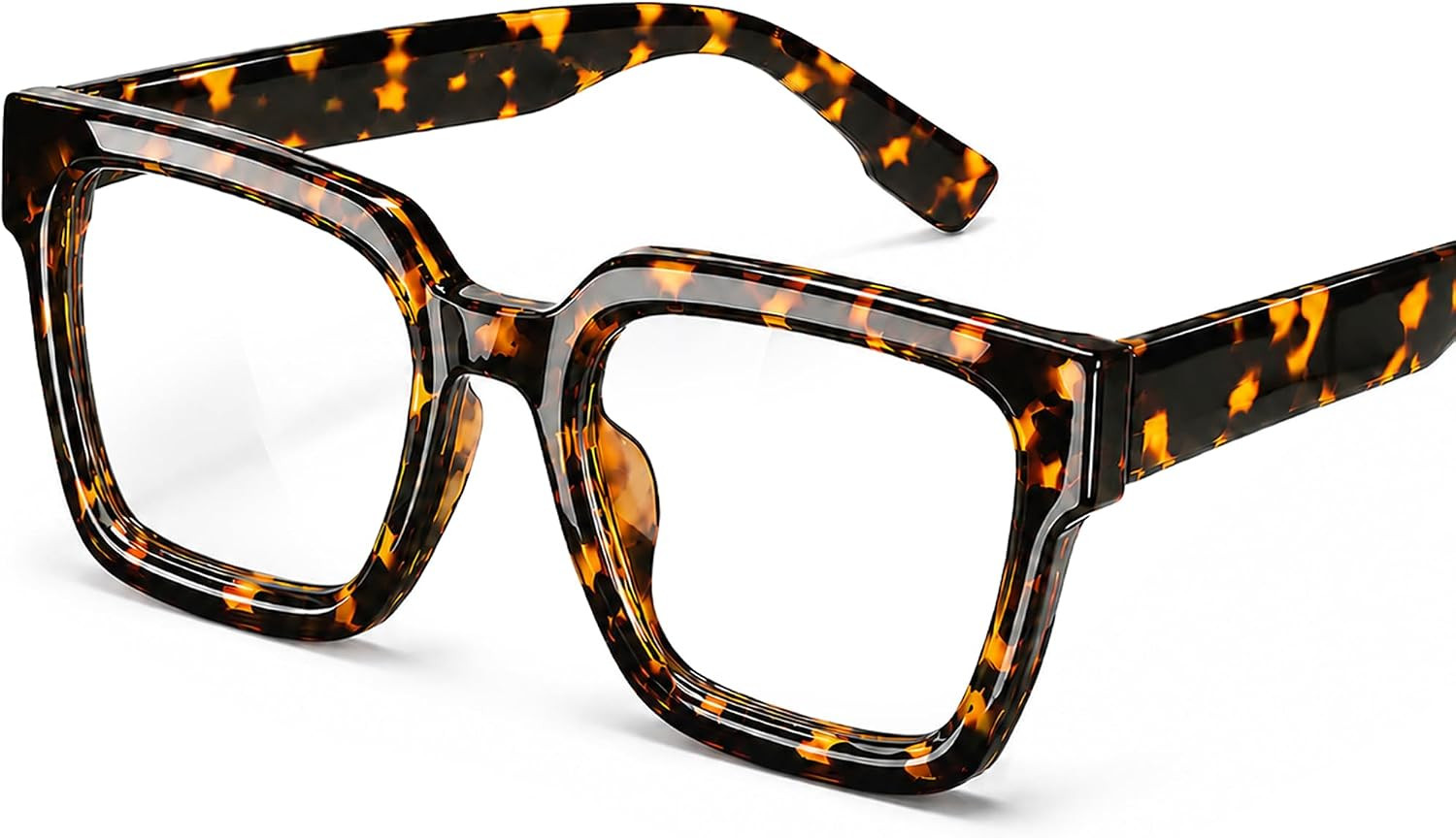 livho Oversized Eyewear Frame for Woman and Men - Rectangle Fashion Glasses for Computer, Chic Preppy Frame | Amazon (US)