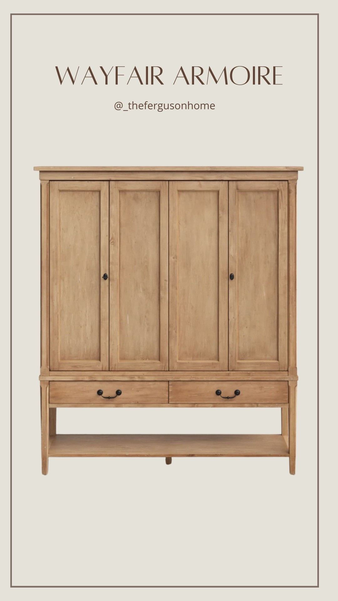 Absolutely stunning armoire from Wayfair! Soooo high end 🤩

#LTKHome