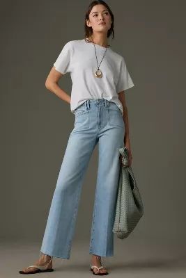 PAIGE The Anessa High-Rise Crop Wide-Leg Jeans | Anthropologie (US)