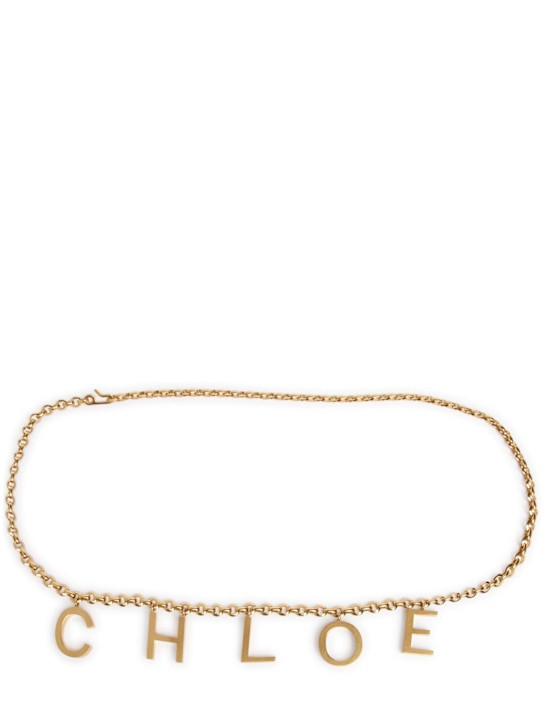 Chloé letters chain belt | Luisaviaroma