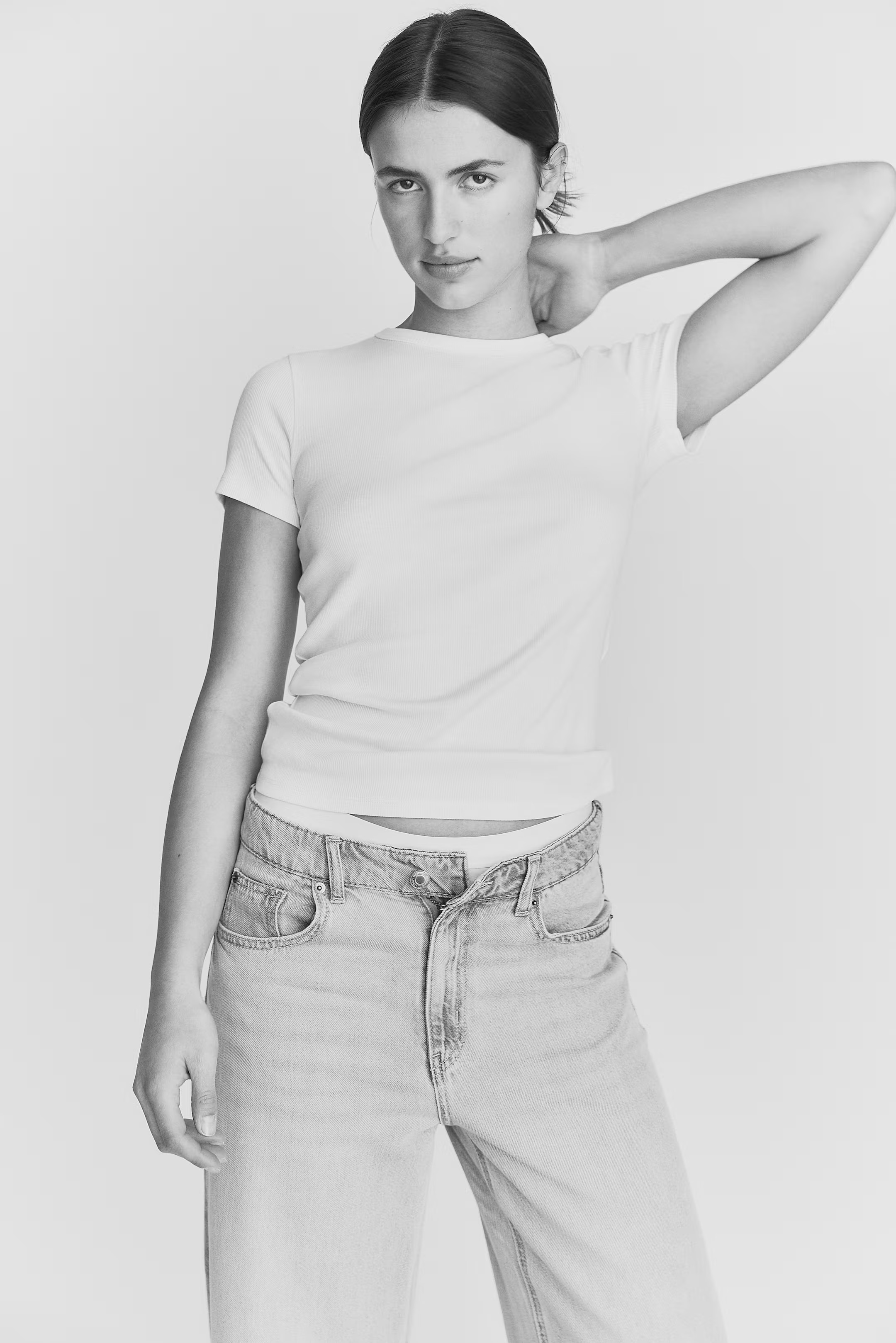 Ribbed T-shirt | H&M (UK, MY, IN, SG, PH, TW, HK)