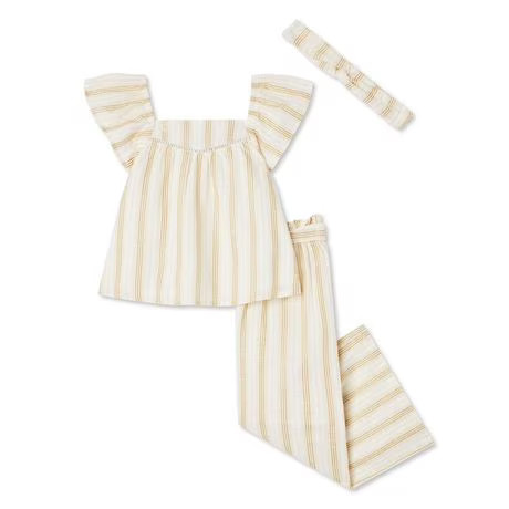 George Toddler Girls' Wide Leg Pant 3-Piece Set, Sizes 2T-5T | Walmart (CA)