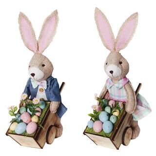 Assorted 20" Bunny with Cart & Eggs Accent by Ashland® | Michaels Stores