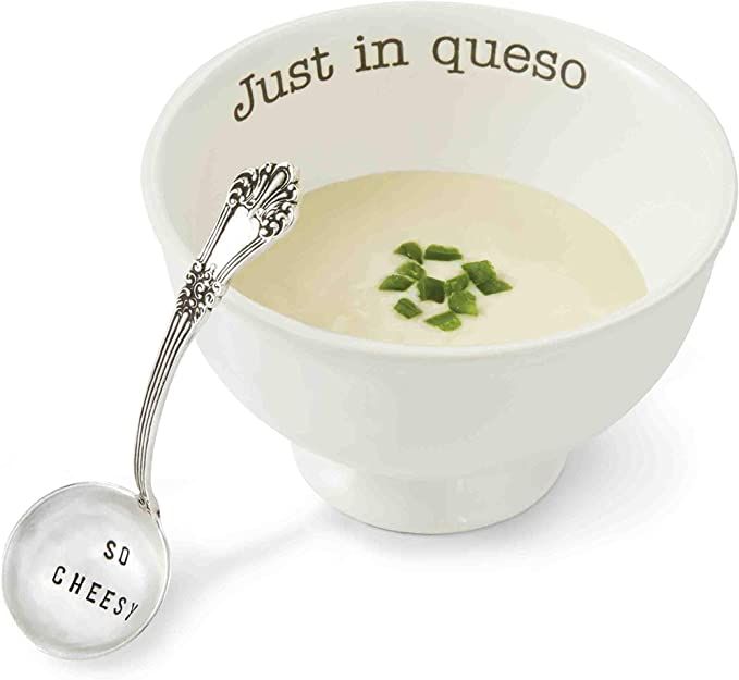 Mud Pie Just in Queso Dip Set, White | Amazon (US)