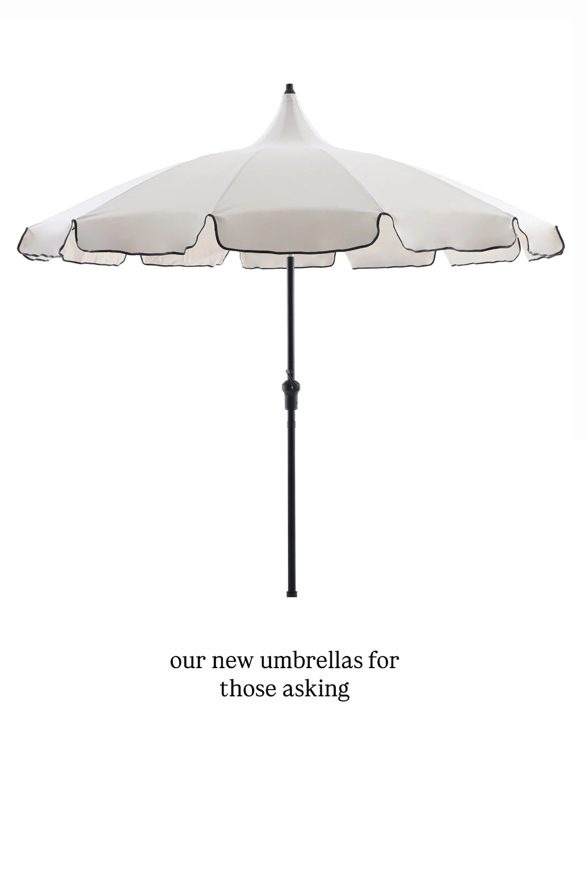 Our new outdoor umbrellas! So pretty! ☀️ great price point. Love the scalloped edges! 🖤

Outdoor decor, backyard decor, backyard pool, Walmart, Walmart outdoor, Walmart decor 

#LTKHome #LTKSeasonal