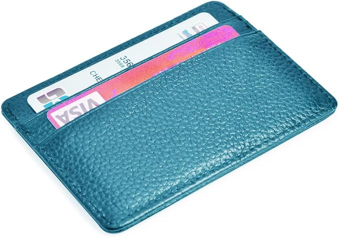 EASTNIGHTS Credit Card Holder Slim Wallet Leather Minimalist Wallet with ID Window | Amazon (US)