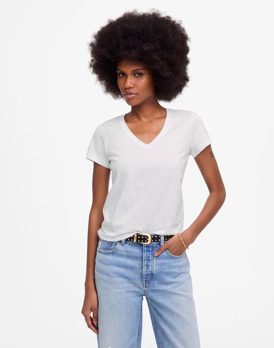 Slub Perfect V-Neck Tee | Madewell