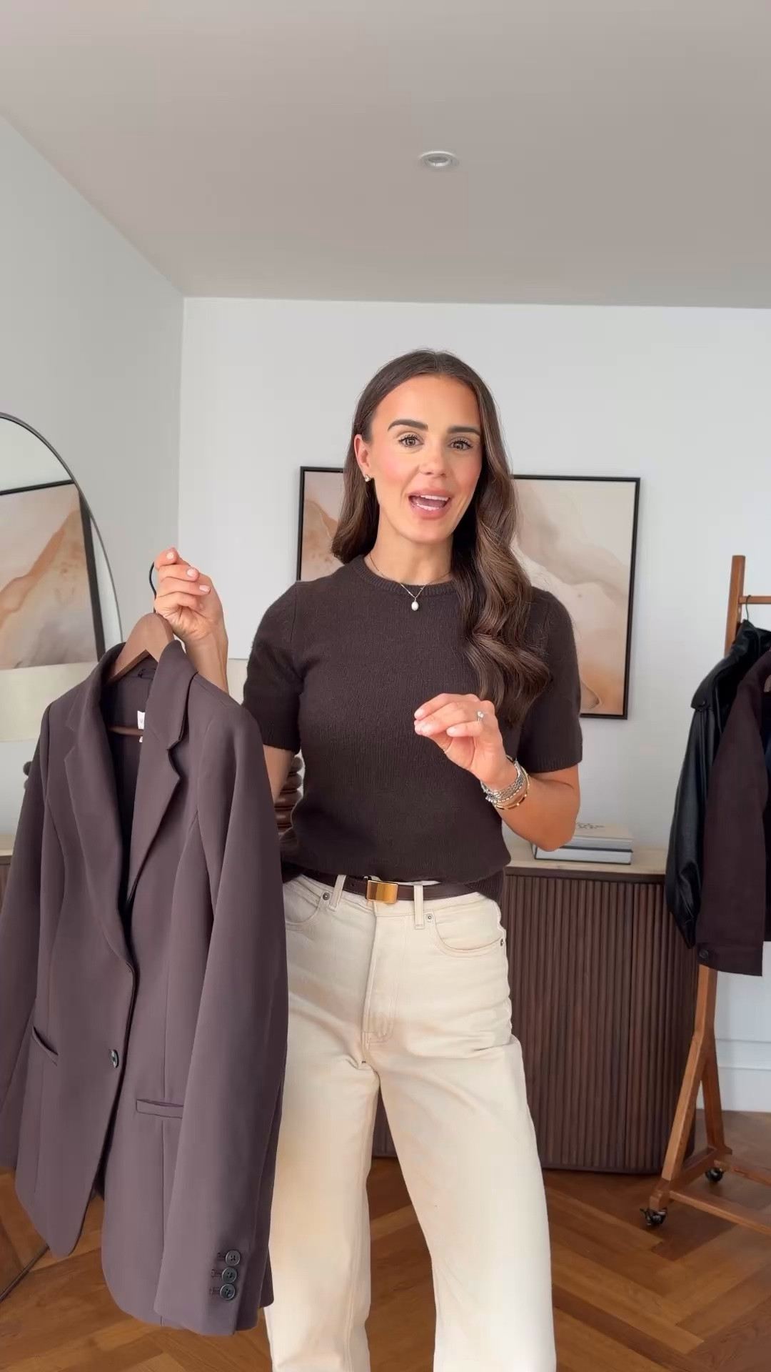 Styling a brown cinched waist blazer <3 I’m wearing size 10 in the blazer!

#LTKworkwear #LTKstyletip #LTKautumn