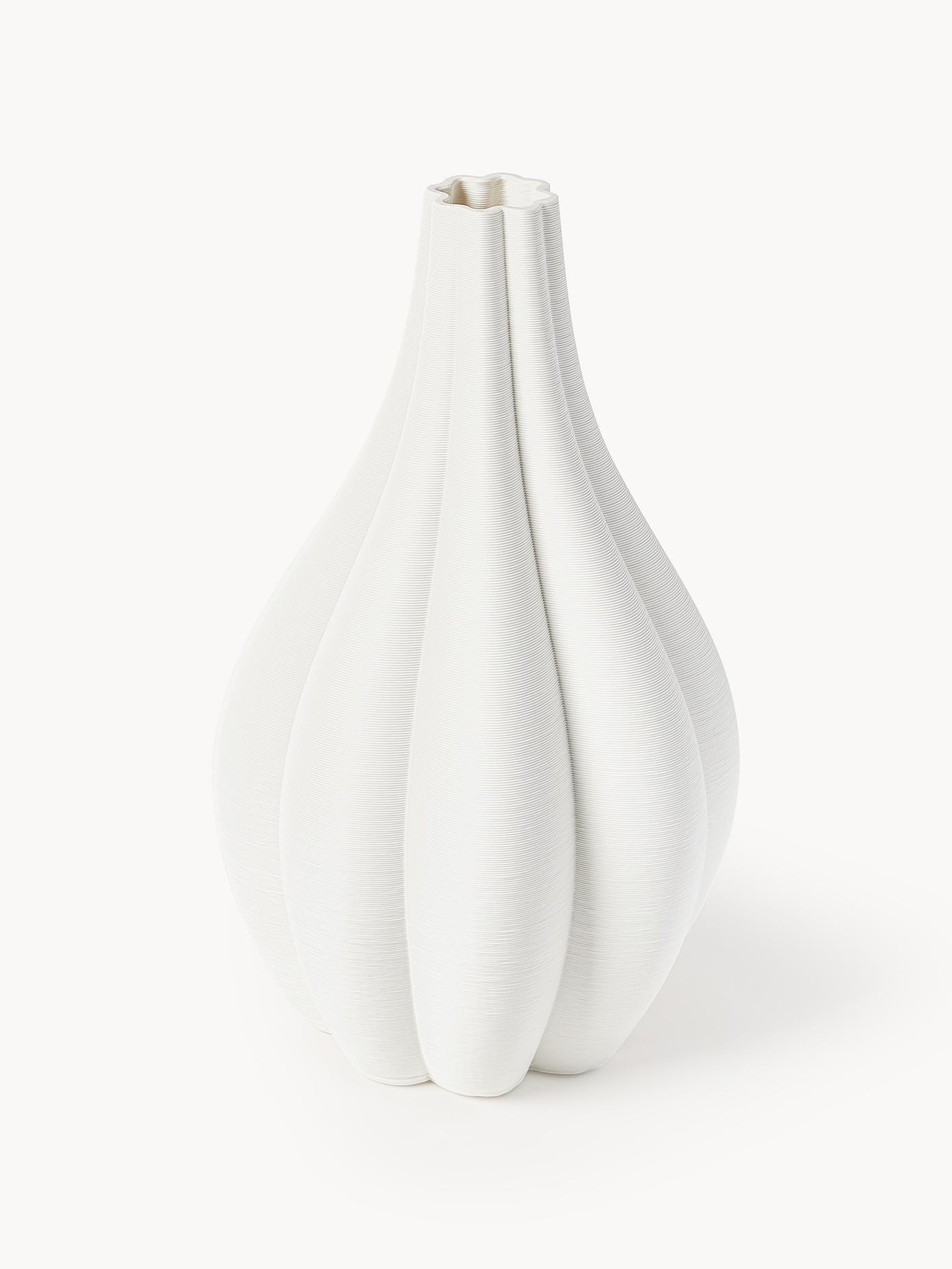 Große 3D gedruckte Vase Melody aus Porzellan | Westwing EU