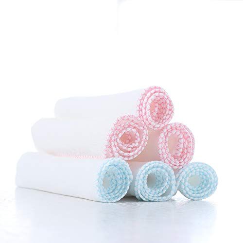 Nihao Honey 2 Layers of Baby Washcloths Natural Muslin Cotton, Newborn Baby Face Towel &Saliva Towel | Amazon (US)