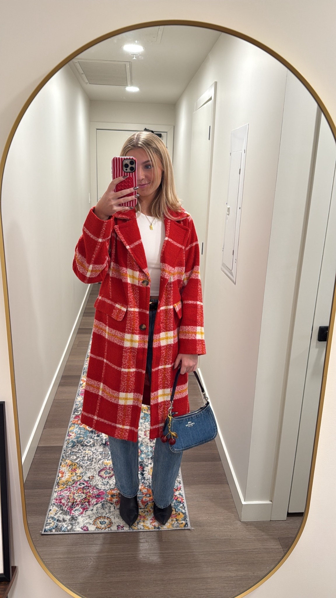 red and yellow trench for my boyfriends hockey games! perfect team colors and keeps me warm in the rink🏒❤️‍🔥

#LTKootd #LTKHoliday #LTKGiftGuide