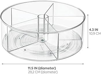 iDesign Recycled Plastic Lazy Susan Turntable Organizer Pantry, Bathroom, General Storage and Mor... | Amazon (US)