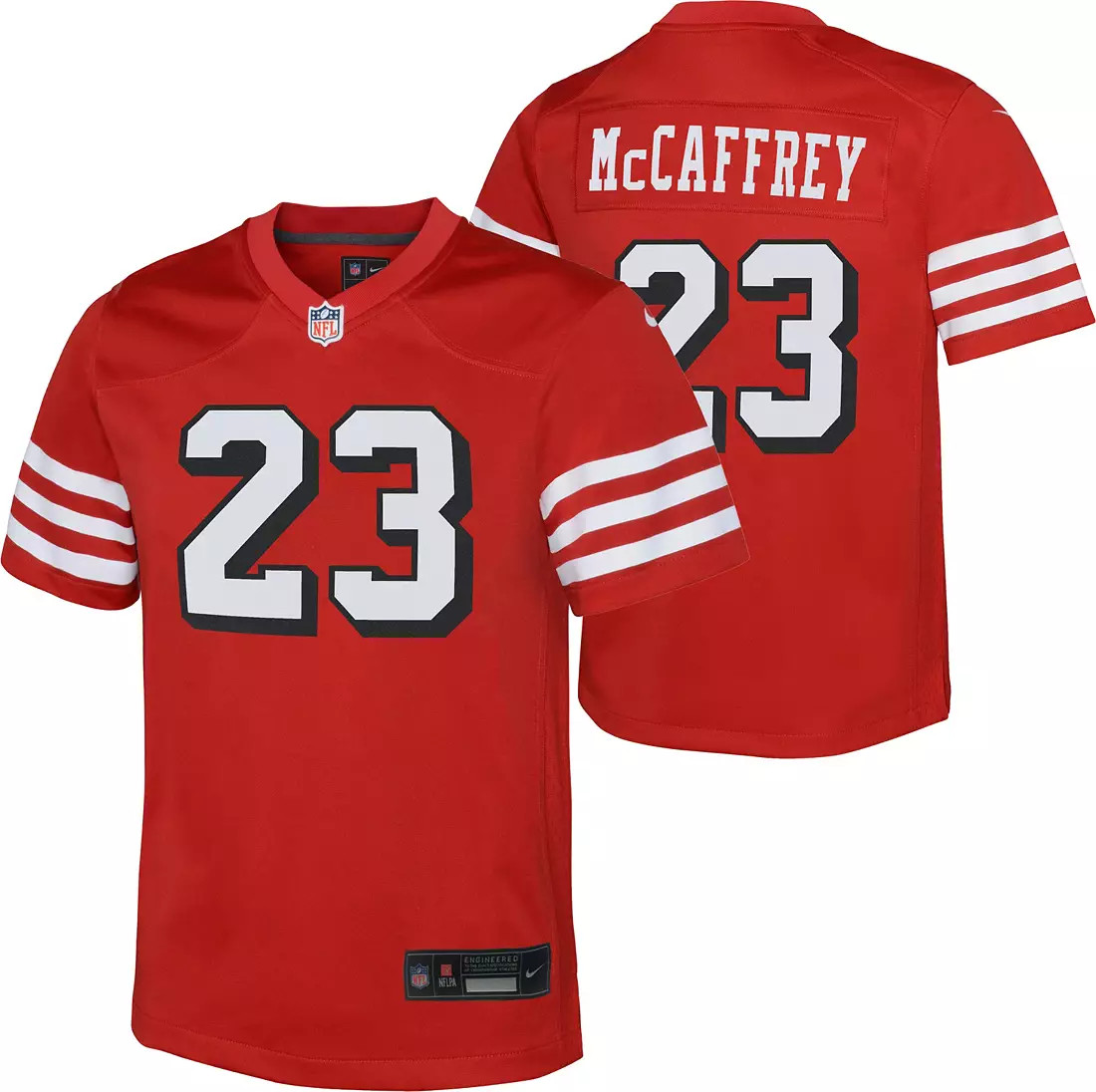 Nike Youth San Francisco 49ers Christian McCaffrey #23 Alternate Game Jersey | DICK'S Sporting Goods