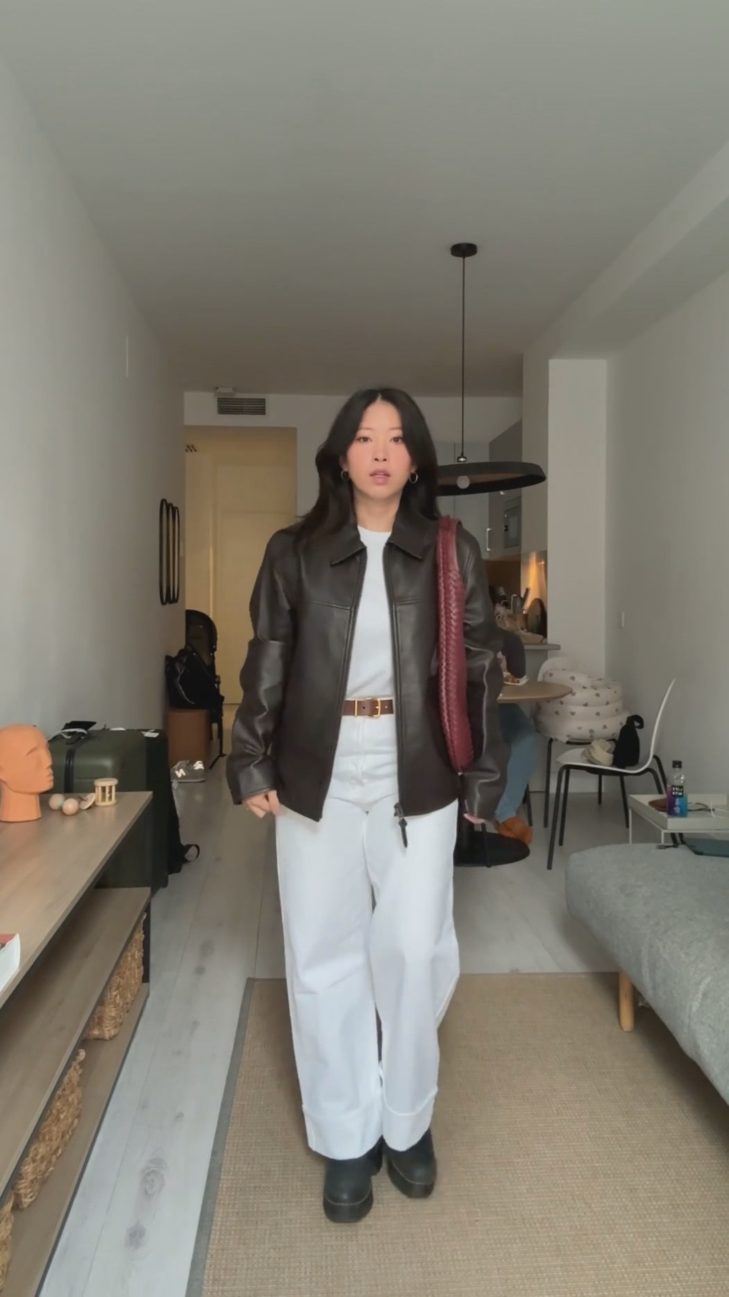 My favorite kind of fall outfit - so chic! 🍂 These jeans are on sale for $79, and the fit is so good. If you’re a Madewell Insider, they’ll even alter your jeans for free - that’s what I did, and they kept the original hem too! The bag is also great for traveling it has soo many hidden pockets! 

#LTKSeasonal #LTKSaleAlert #LTKFindsUnder100