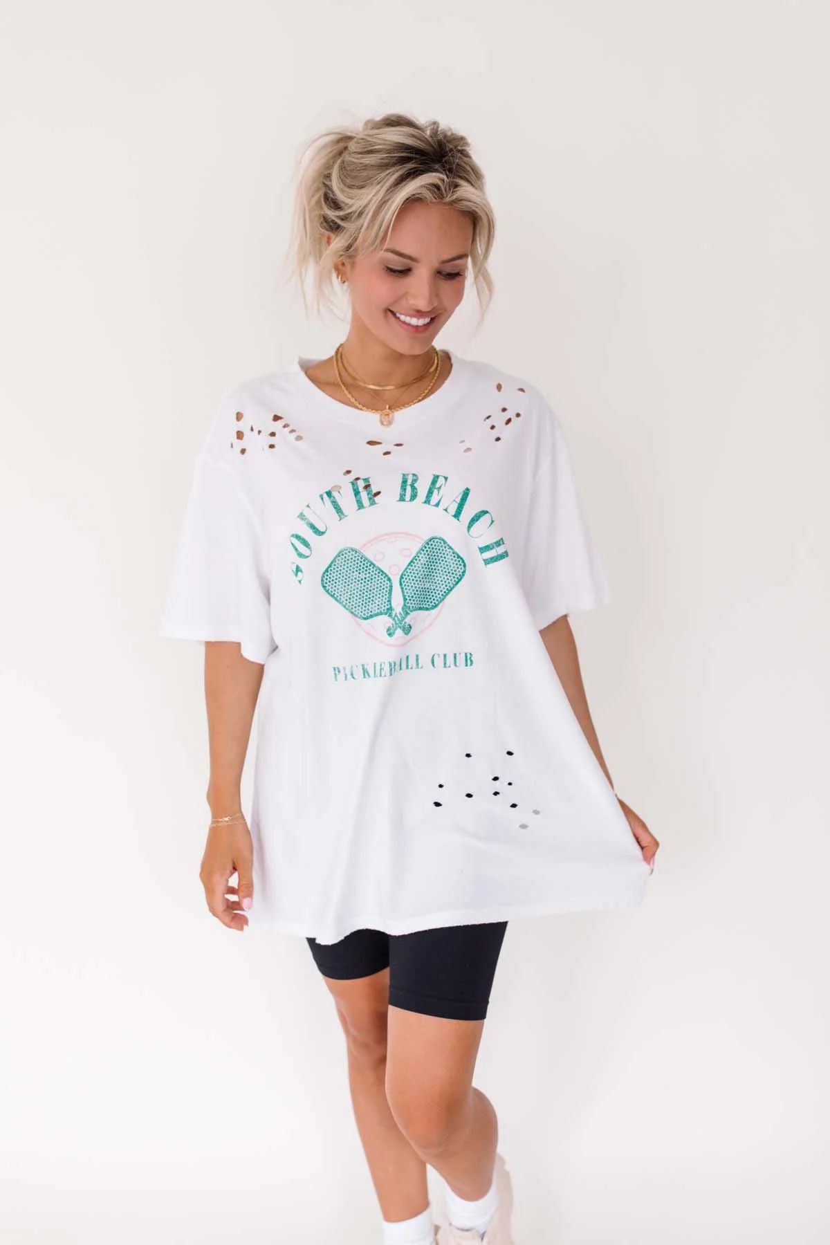 South Beach Distressed Graphic Tee - FINAL SALE | The Post