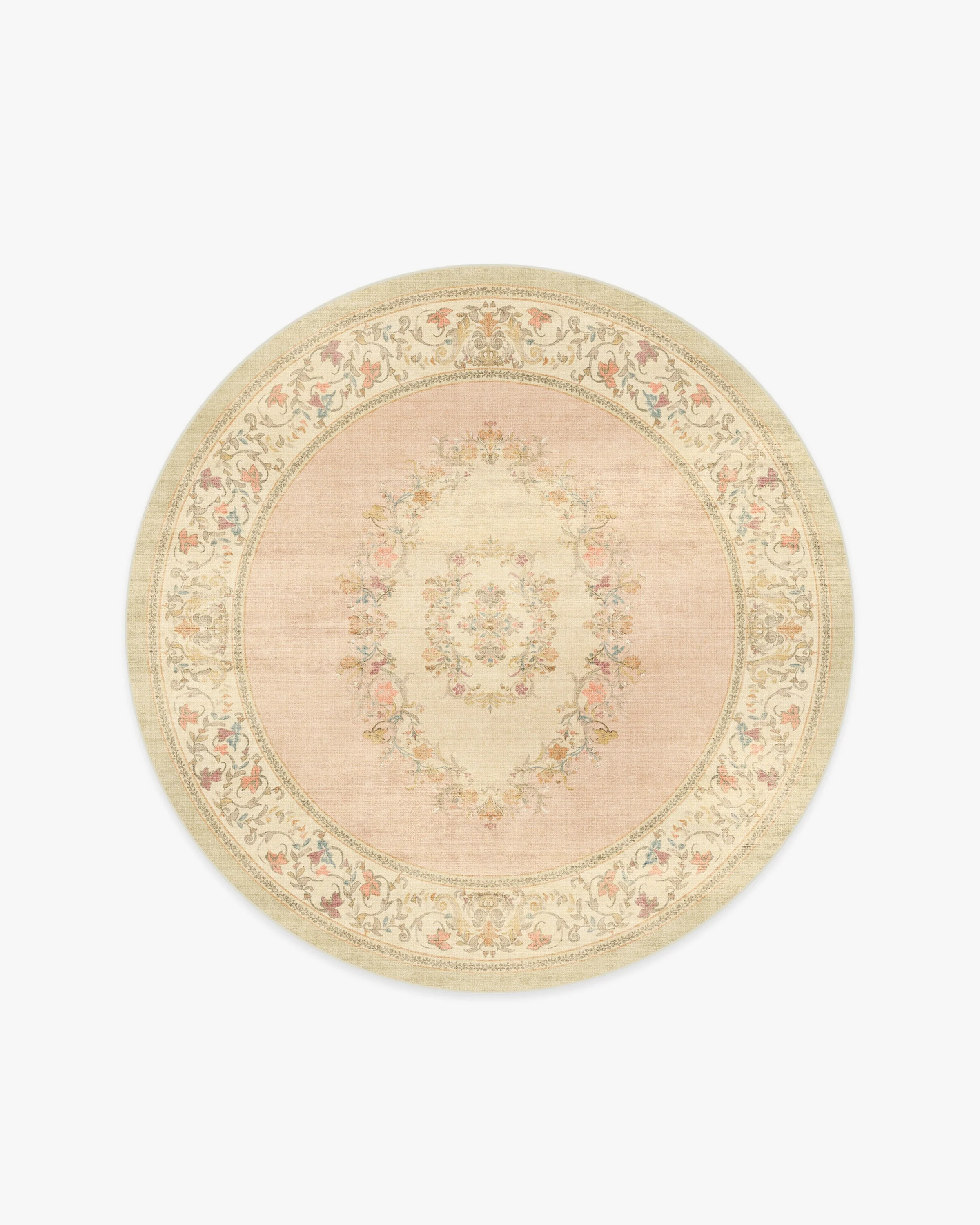 Bridgerton Lady Whistledown Vintage Pink Rug | Ruggable | Ruggable