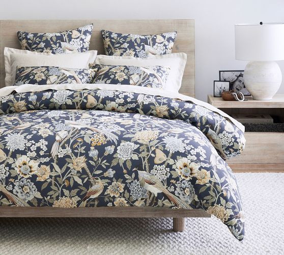 Bloom Floral Sateen Duvet Cover | Pottery Barn (US)