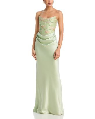 SAU LEE Frances Embroidered Corset Gown | Bloomingdale's Women | Bloomingdale's (US)