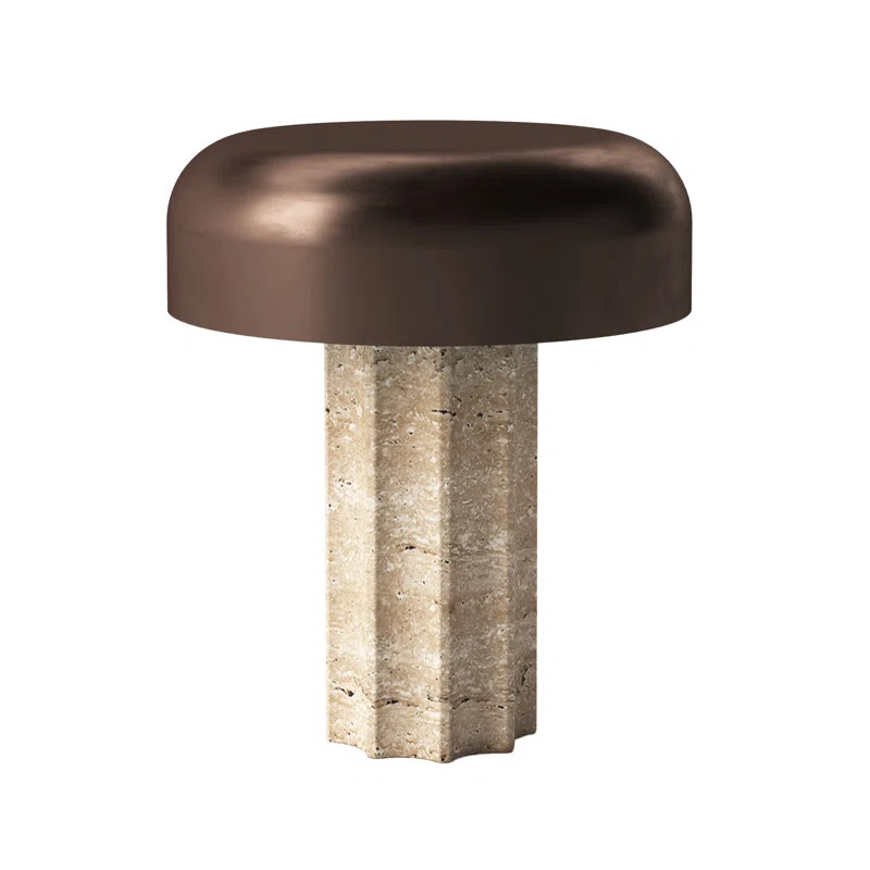 FLUTED COLUMN Rechargeable Cordless LED Table Lamp, 3-Levels Brightness Touch Sensor Control, Tra... | Wayfair North America