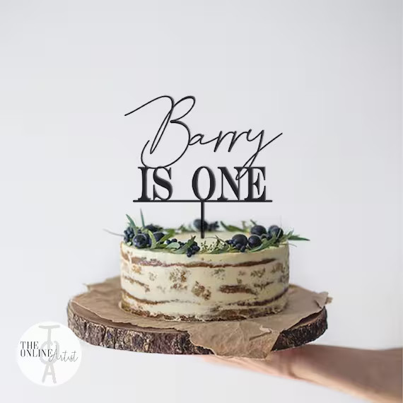 ONE Smash Cake Topper / Wood Birthday Cake Topper With Number - Etsy | Etsy (US)