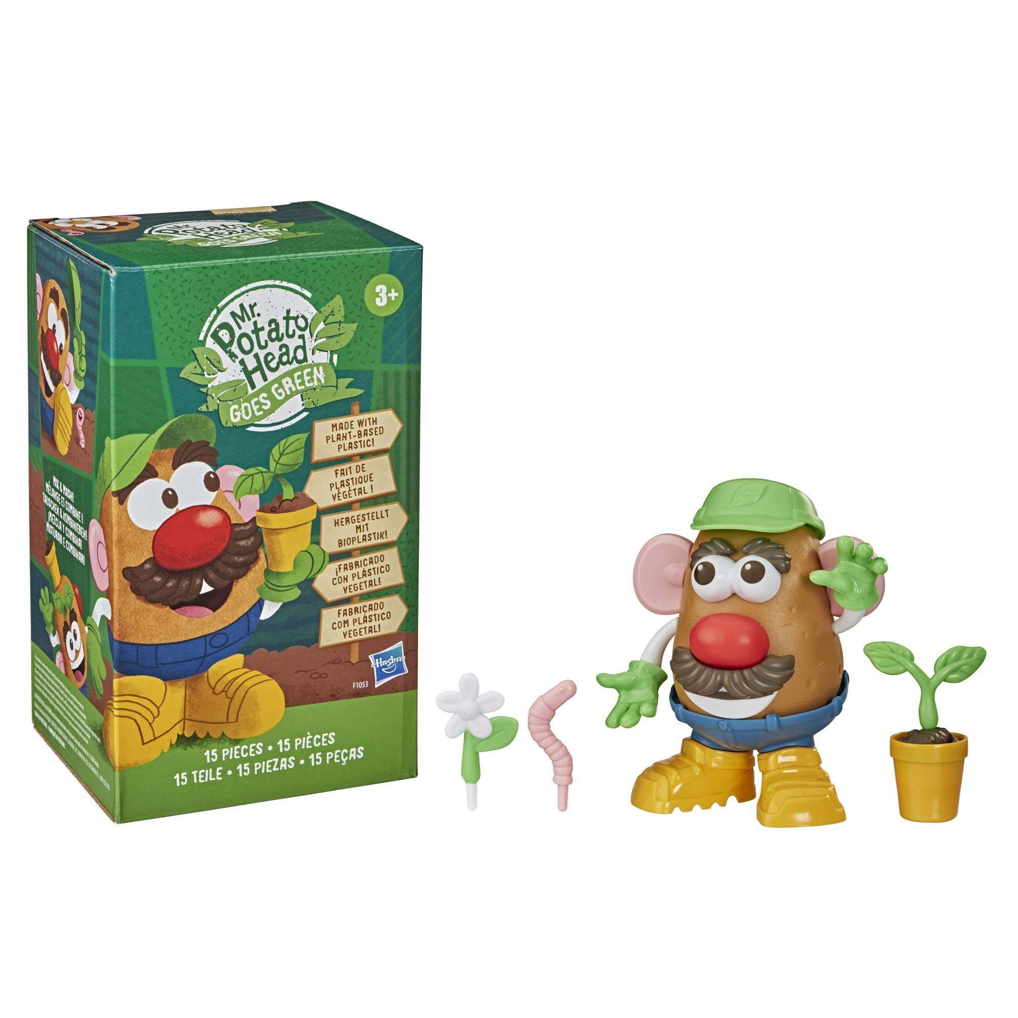 Mr Potato Head Goes Green Toy for Kids Ages 3 and Up, Made with Plant-Based Plastic and FSC-Certi... | Amazon (US)