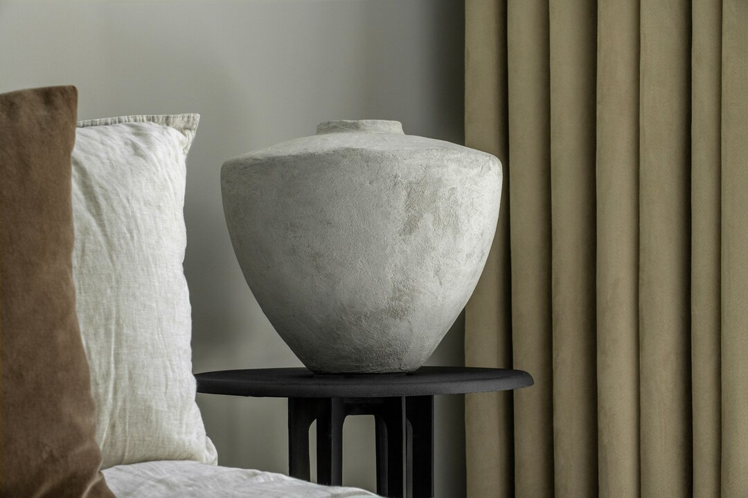 Large Wabi Sabi Rustic Vase Vessel Concrete Old World Japandi Style Primitive Modern Farmhouse - ... | Etsy (US)