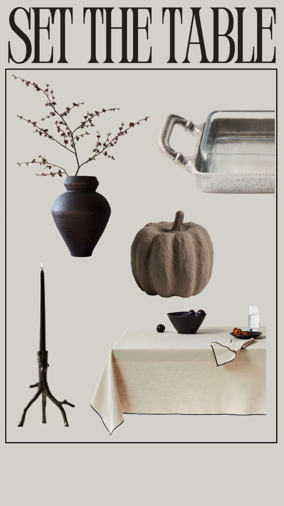 A moody table for the holidays. #Fall 

 #LTKFallSale #LTKSeasonal #LTKHome