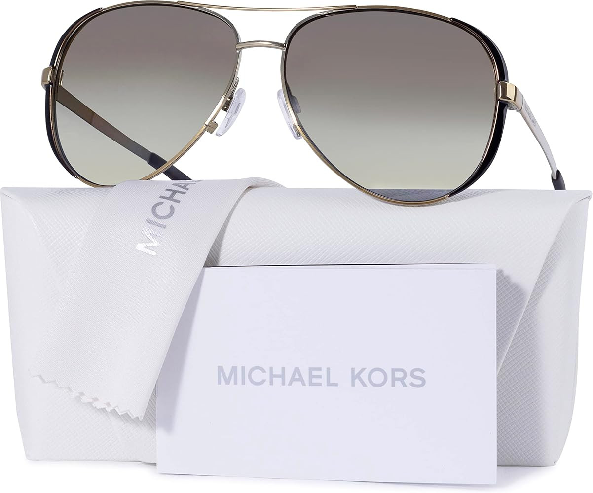 Michael Kors MK5004 CHELSEA Aviator Sunglasses For Women + BUNDLE with Designer iWear Eyewear Car... | Amazon (US)