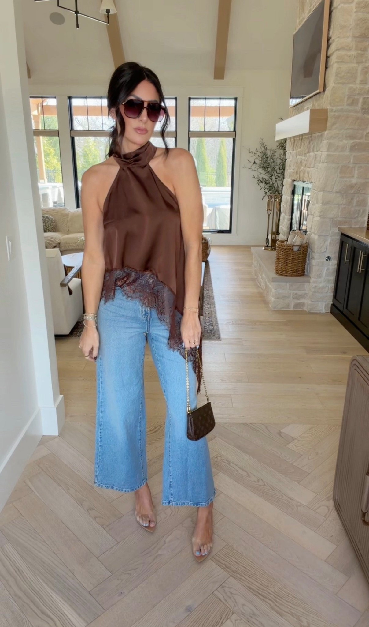 Walmart Denim | Date Night Outfit | Satin Halter Top | Amazon Top 

#LTKootd #LTKgrwm