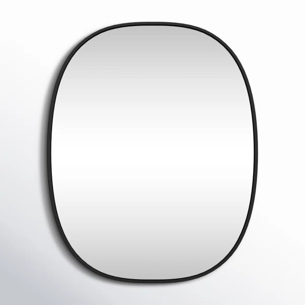 Sabine Metal Curved Oval Wall Mirror | Wayfair North America