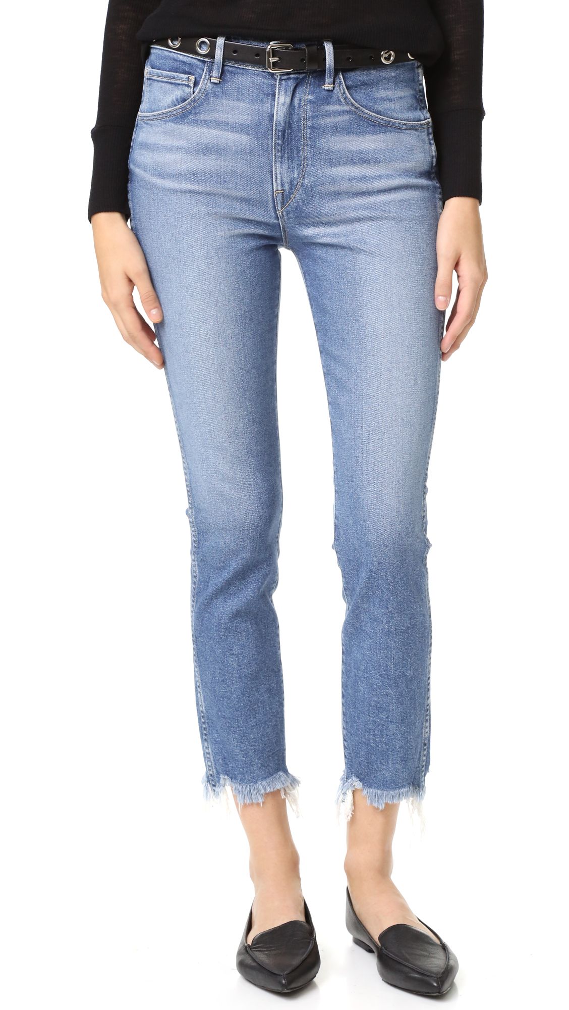 3X1 W3 Straight Authentic Crop Jeans - Ace | Shopbop