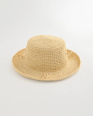 Straw Embroidered Beach Hat | Chico's
