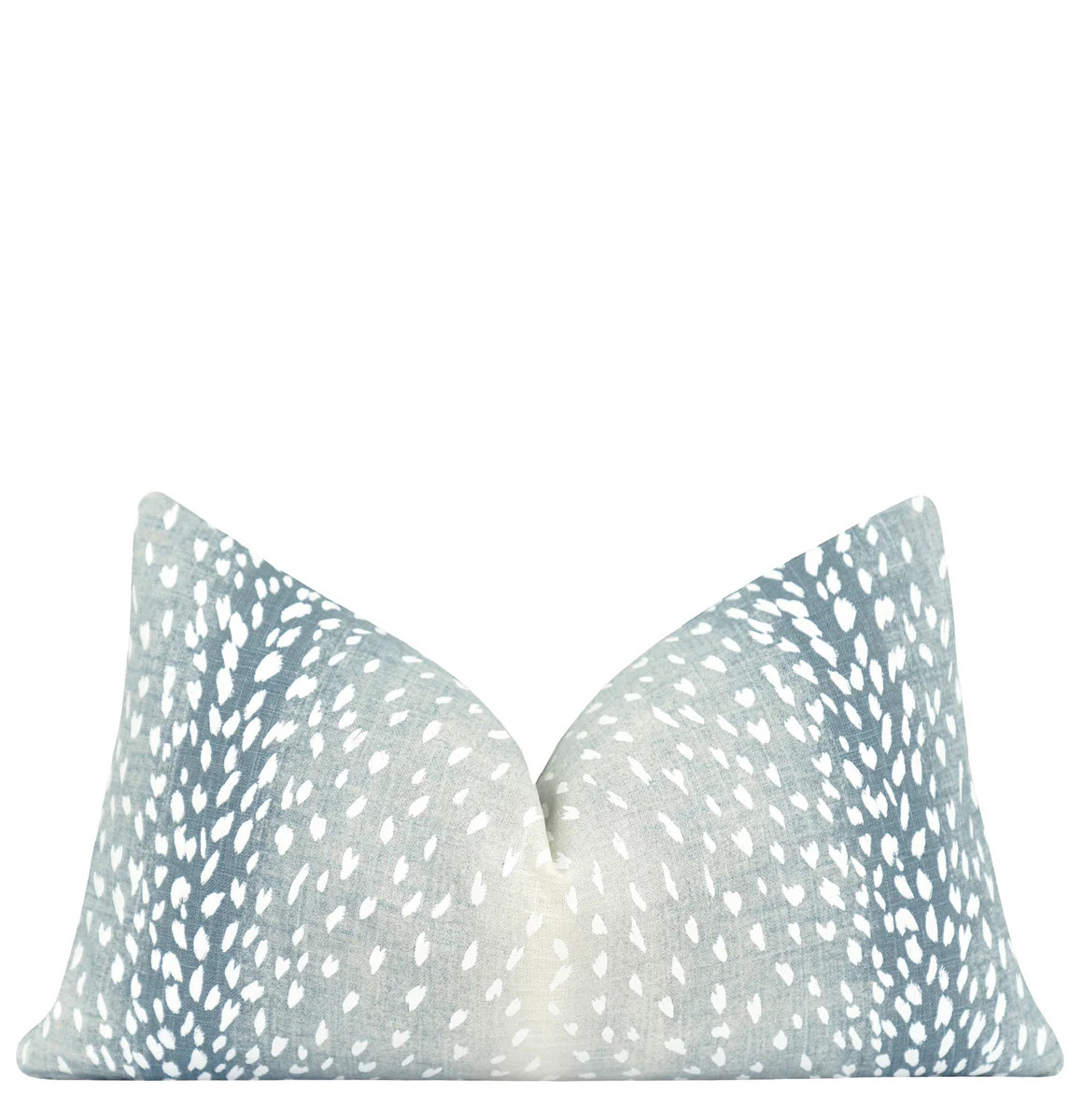 Fawn Aqua Antelope Print Lumbar Pillow | Land of Pillows