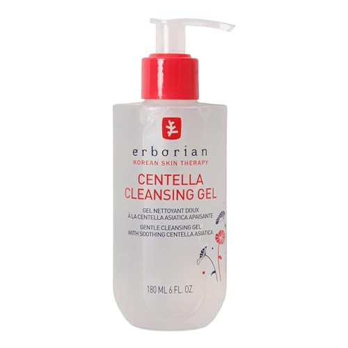 Erborian Centella Cleansing Gel Soothing Face Wash, Calms, Clears Pores, Removes Impurities, Balances & Hydrates Skin, Non‑Stripping, Korean Skincare | Amazon (US)