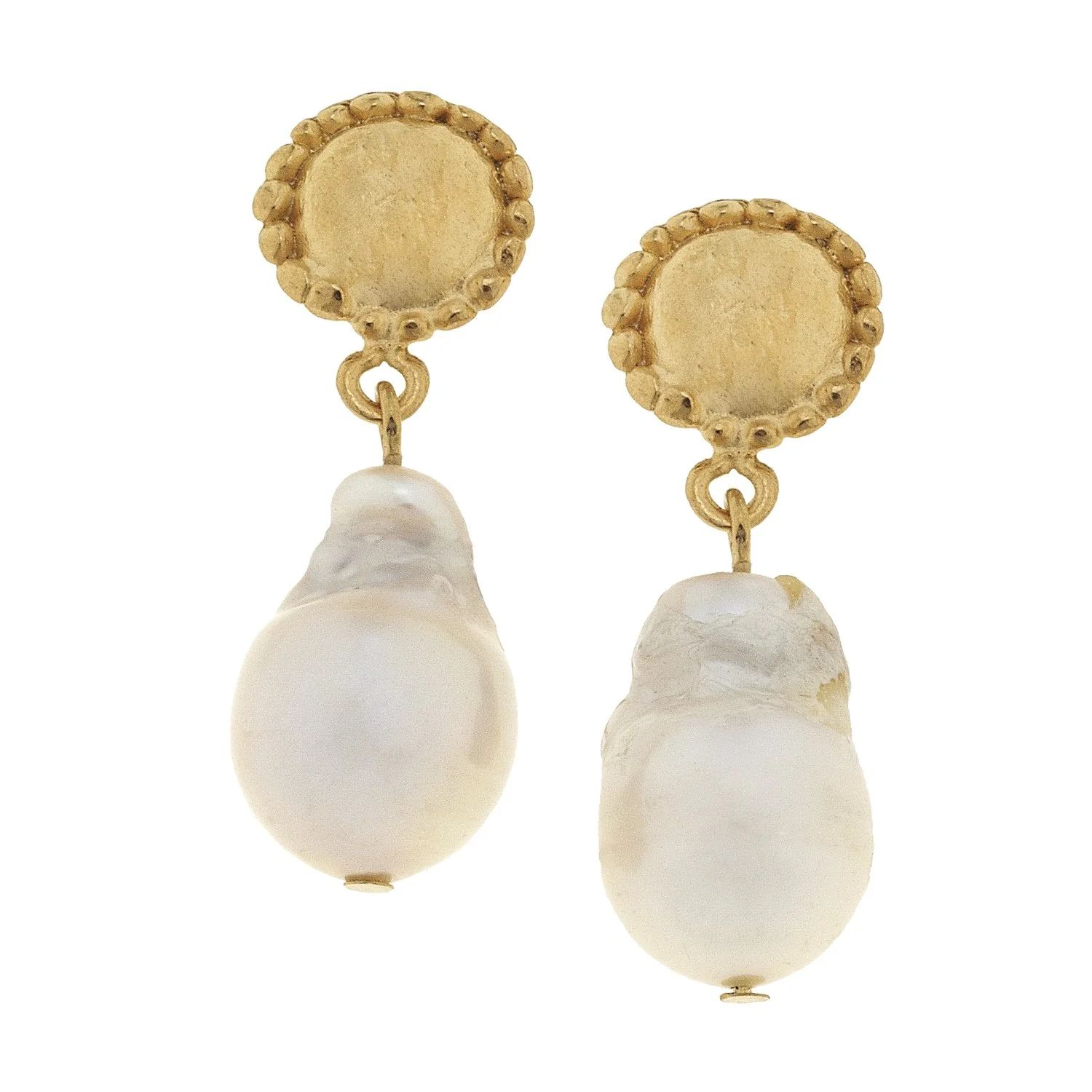 Baroque Pearl Post Earrings | Susan Shaw