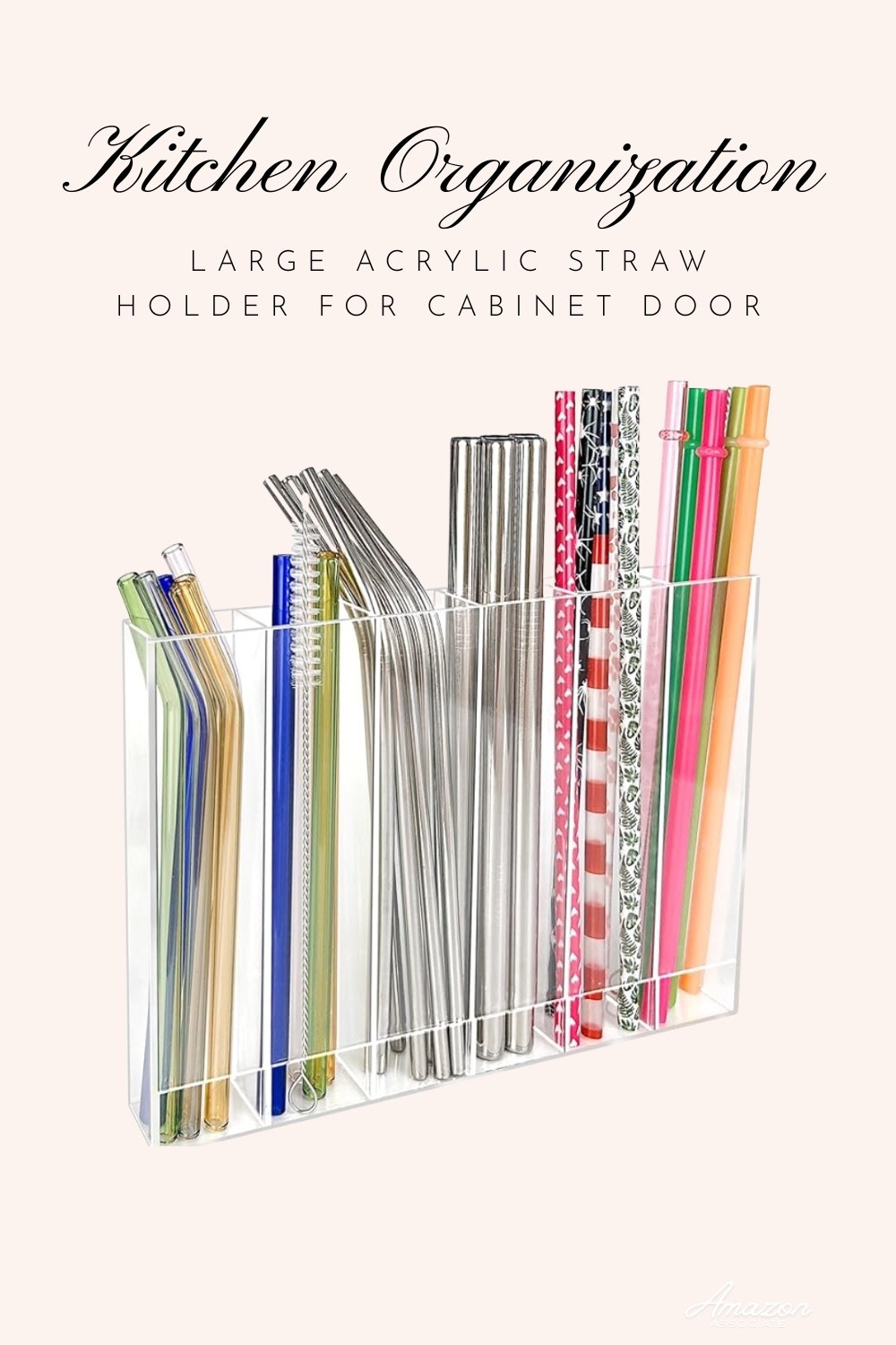 Acrylic Straw Holder

🥤 A tidy kitchen starts with the little things. This acrylic straw organizer keeps reusable and disposable straws neat, organized, and easy to find. #KitchenOrganization #LTKHome

#LTKdayinmylife #LTKmomlife #LTKHome