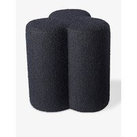 Clover upholstered bouclé stool 45cm | Selfridges