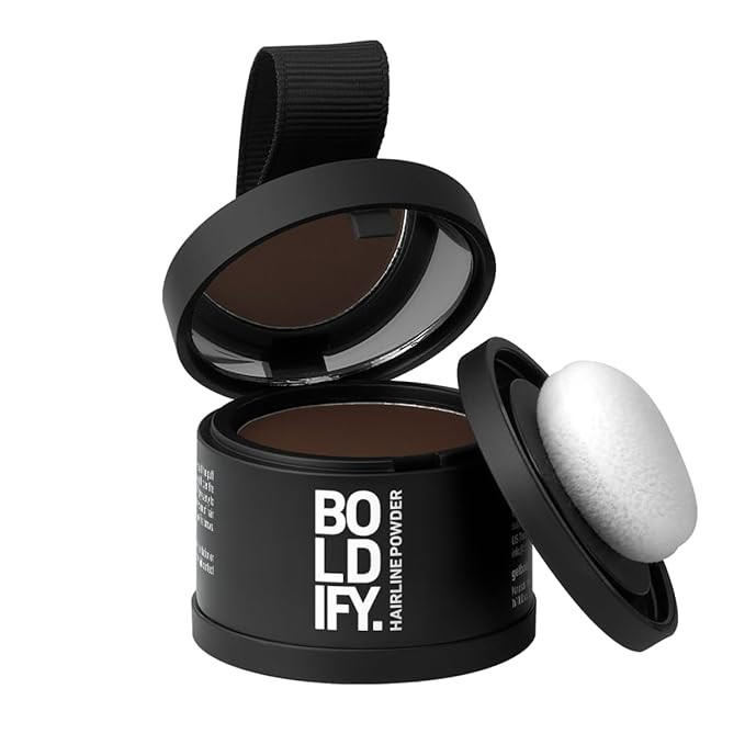 BOLDIFY Hairline Powder - Root Touch Up Hair Color for Gray Coverage - Bald Spot Concealing Hair ... | Amazon (US)